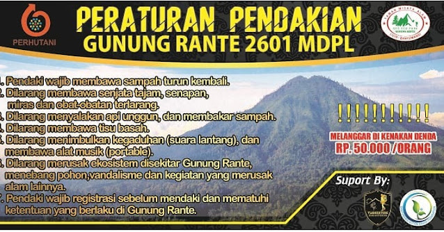 Jalur pendakian Gunung Ranti Banyuwangi dengan pemandangan alam eksotis dan spot foto populer wisatawan